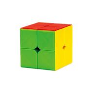 "Rubik's Cube 2x2, finition couleur unie, taille compacte de 5,0 CM pour débutants"