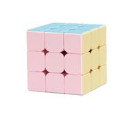 Rubik's Cube 3x3, finition solide couleur macaron, jouet puzzle ABS 5,5 CM pour enfants et adultes
