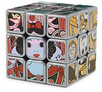 Spin Master Jeu casse-tête Rubik's Cube 3x3 Platinum 100 ans Disney - Cube métallique platine, 8+