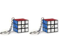 RUBIK'S Cube 3X3 Porte-CLÉS - Jeu Casse-Tête Coloré Rubik's - Mini Puzzle 3x3 Orginial Correspondance Couleurs - Cube Classique Résolution Problème - Version Mini - 6064001 - Jouet Enfant 8 Ans et +