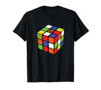 Rubiks Cube Apparel 3 x 3 Cube Jeu mathématique Speed Cubing Puzzle T-Shirt Multicolored Unisex Adulte S