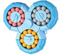 Rubik's Cube Rotatif - Haricot Magique - Spinner Bleu - Jouet Sensoriel