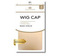 Rubin Extensions Lot de 2 bonnets de perruque en nylon respirant et élastique Marron