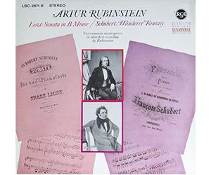 Rubinstein. - Artur Rubinstein. Liszt: Sonata in B Minor. Schubert: Wanderer-Fantasy. Vinyl LP RCA LSC-2871-B