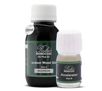 Rubio Monocoat Oil Plus 2C, Huile pour Bois à Séchage Rapide, Traitement Bois pour l'Intérieur, Huile de Lin pour Bois - Bourbon, 130 ml