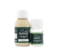 Rubio Monocoat Oil Plus 2C, Huile pour Bois à Séchage Rapide, Traitement Bois pour l'Intérieur, Huile de Lin pour Bois - Natural, 130 ml