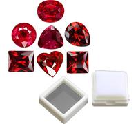 Rubis Cambodge ensemble de 7 pièces Taille de carat 7x7mm Excellent pouvoir de coupe pays d'origine