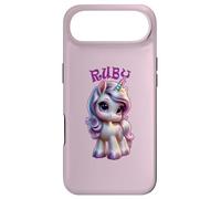Rubis Mignon Motif Licorne pour Filles nom Rubis Coque pour iPhone Air
