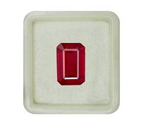Rubis naturel calibré de 55carat, pierre précieuse en vrac, forme rectangulaire, guérison des chakrasastronomie et astrologie, fabrication de bijoux, pierre précieuse de 4 carats