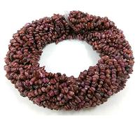 RUBIS Naturel et finition vierge lisse Chips, perles, Rubis, perles, complet de 86,4 cm longue Mèche, pierre précieuse de courroie de perles 4-6 mm environ