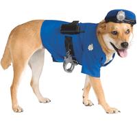 Rubis Officielle Pet Costume pour Chien, Police, Taille XL Black,Blue XL