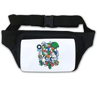 Rubix Cube Skater Rad Puzzle Drôle Patineur Art Sac banane Blanc