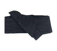Rubruan Ceinture Kimono Japonaise Obi - Classique Traditionnelle Harajuku Haori - Accessoire Vintage à Motifs pour Homme - Coton, Noir et Rayures, Taille Unique