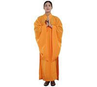 Rubruan Costume de moine bouddhiste - Vêtement bouddhiste chinois - Tenue d'arts martiaux Shaolin Wushu Kung Fu - Uniforme à manches longues unisexe pour hommes et femmes