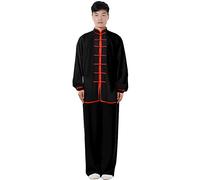 Rubruan - Costume d'entraînement Tai Chi unisexe - Tenue traditionnelle chinoise d'arts martiaux Kung Fu Qi Gong Wing Chun Wushu - Costume d'entraînement de printemps et d'été à manches longues pour