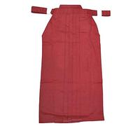 Rubruan Kendo Kenjutsu Uniforme pour arts martiaux - Costume de karaté japonais traditionnel - Aïkido - Pantalon pour homme et femme (XS, rouge)
