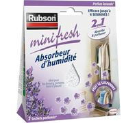 Rubson | Absorbeur d’Humidité Minifresh Parfum Lavande (2 sachets de 50 g) - Idéal pour dressing, penderie, tiroir et placard - Efficace jusqu'à 6 semaines