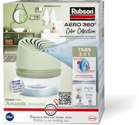 Rubson | Absorbeur d'Humidité Aero 360° Couleur Amande (1 appareil + 1 recharge de 450 g) - Absorbeur anti-humidité pour pièce jusqu'à 20 m² - Déshumidificateur d'air anti-odeur et anti-moisissure