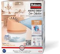 Rubson | Absorbeur d'Humidité Aero 360° Couleur Pêche (1 appareil + 1 recharge de 450 g) - Absorbeur anti-humidité pour pièce jusqu'à 20 m²