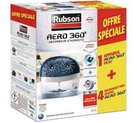 Rubson Absorbeur d'humidité Aéro 360 40 m² + 4 recharges