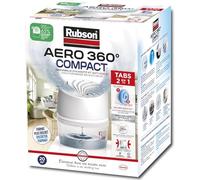 Rubson AERO 360° Absorbeur d'humidité Compact (1 appareil + 1 recharge de 450 g) - Déshumidificateur d'air anti-odeur - Absorbeur anti-humidité & condensation