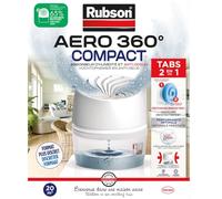 Rubson AERO 360° Absorbeur d'humidité Compact (1 appareil + 1 recharge de 450 g) - Déshumidificateur anti-odeur - Absorbeur anti-humidité & condensation
