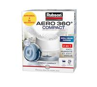 Rubson AERO 360° Absorbeur d'humidité Compact (1 appareil + 1 recharge de 450 g) - Déshumidificateur anti-odeur - Absorbeur anti-humidité & condensation