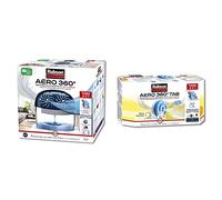 Rubson AERO 360° Absorbeur d'humidité pour pièces de 40 m², inclus 2 recharges neutres de 450 g & AERO 360° Recharges en tabs parfum fleurs sauvages, recharge pour déshumidificateur, 4 x 450 g