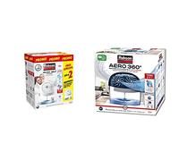 Rubson AERO 360° Pure Absorbeur d'humidité, lot de 2 assainisseurs d’air recommandés par L'AFPRAL* & AERO 360° Absorbeur d'humidité pour pièces de 40 m², déshumidificateur d'air