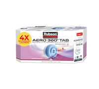 Rubson Aero 360° TAB, Recharges Déshumidificateur, Parfum Lavande, 4x 450g