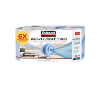 Rubson AERO 360° TAB, recharges en tabs neutres pour absorbeur d'humidité, ultra absorbantes et anti odeurs recharges pour déshumidificateurs AERO 360°, 6 x 450 g