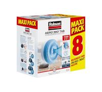 Rubson AERO 360° TAB, recharges en tabs neutres pour absorbeur d'humidité, ultra absorbantes et anti odeurs recharges pour déshumidificateurs AERO 360°, 8 x 450 g