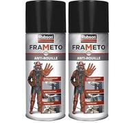 Rubson - Frameto Anti-rouille pour intérieur et extérieur (Lot de 2 aérosols de 400 ml) - Convertisseur de rouille à effet immédiat - Spray vaporisateur couleur zinc