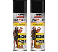 RUBSON Frameto huile d'entretien pour lubrifier, dégripper et protéger les métaux- Lubrifiant et dégrippant en spray 200ml- transparent (Lot de 2)