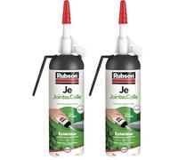 Rubson Je Jointe & Colle Mastic Blanc 100 ml, Mastic Étanche en Aérosol Prêt à l'Emploi, Mastic Polymère pour Collage, Réparation, et Rebouchage en Extérieur (Lot de 2)