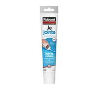 Rubson - Je Jointe Mastic Blanc (tube de 50 ml) - Mastic étanche anti-moisissure en tube prêt à l'emploi - Silicone durable pour joints sanitaires spécial Bain & Cuisine