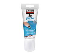Rubson Je Jointe Mastic Transparent 150 ml, mastic étanche anti-moisissure en tube prêt à l'emploi, mastic silicone durable pour joints sanitaires spécial Bain & Cuisine