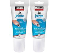 Rubson Je Jointe Mastic Transparent 150 ml, mastic étanche anti-moisissure en tube prêt à l'emploi, mastic silicone durable pour joints sanitaires spécial Bain & Cuisine (Lot de 2)