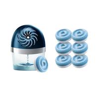 Rubson Lot AERO 360 degré: Déshumidificateur d’air pour la maison, absorbeur d'Humidité et anti odeurs pour pièce de 20 m² incluant 1 Recharge neutre de 450g et Pack 6 Recharges Tabs Neutres 450g