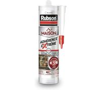 Rubson Maison, Mastic Couleur Blanc Adhérence Extrême, Mastic À Base D'Élastomère, Lissage Facile, Excellente Adhérence sur Tout Support, Joints pour Intérieur et Extérieur, 280 ML