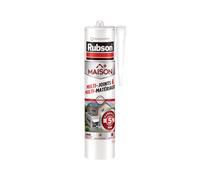 Rubson Maison, Mastic Silicone Multi-usages, Cartouche 280 ml, Transparent