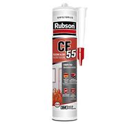 RUBSON Mastic CF 55 , Mastic Coupe Feu à base de silicone alcoxy, coloris Gris , cartouche 300ml