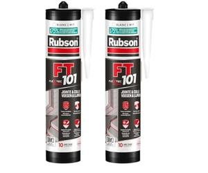 Rubson | Mastic FT 101 Blanc (cartouche de 280 ml) - Mastic polymère pour joints, fissures et collages - Mastic étanche multi-matériaux pour intérieur & extérieur (Lot de 2)