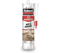 Rubson Mastic Maison Bois & Parquet couleur Hêtre (cartouche de 280 ml), Mastic acrylique pour tous supports bois et maçonnerie, Joints intérieur abrité