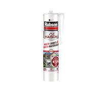 Rubson | Mastic Maison Multi-Joints & Multi-Matériaux Gris (cartouche de 280 ml) - Mastic silicone neutre nouvelle génération multi-fonctions - Mastic étanche avec formule sans odeur