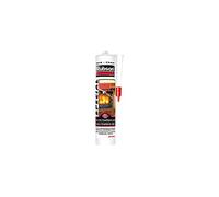 Rubson | Mastic Special Materials Hautes Températures Noir (cartouche de 280 ml) - Mastic intérieur résistant à 1200°C - Réparation et étanchéité des cheminées, chaudières, fours, barbecue, etc