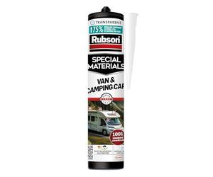 Rubson Mastic Van&Camping-Car, Colle et Joint, Cartouche 290ml, Transparent | Étanchéité & collage 2-en-1, Multi-supports, Résistant à l'eau, UV et intempéries, Transparent sans retrait, Formule Flextec