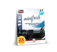 Rubson Minifresh, Absorbeur d'humidité Voiture, Parfum Neutre, 2x 50g | Déshumidificateur voiture, Neutralise les mauvaises odeurs, Jusqu'à 6 semaines, Pour véhicules et espaces jusqu'à 2 m²