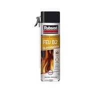 Rubson Mousse Expansive Feu B2, Isolant thermique, Aérosol 500ml, Blanc | Résistance au feu classement B2, Mousse PU, Isolant blanc thermique et phonique, Multi-supports, Expansion jusqu'à 15L