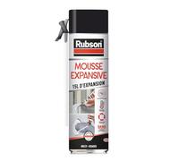 Rubson - Mousse Expansive Multi-Usages (aérosol de 345 ml) Blanche - Mousse polyuréthane pour isolation, calage et rebouchage - 15 litres d'expansion